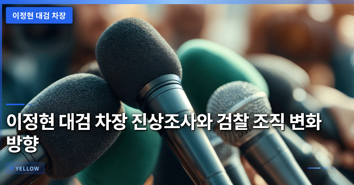 이정현 대검 차장 진상조사와 검찰 조직 변화 방향