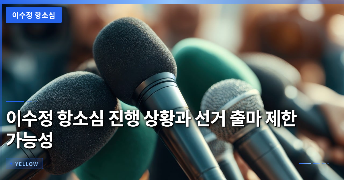 이수정 항소심 진행 상황과 선거 출마 제한 가능성 분석