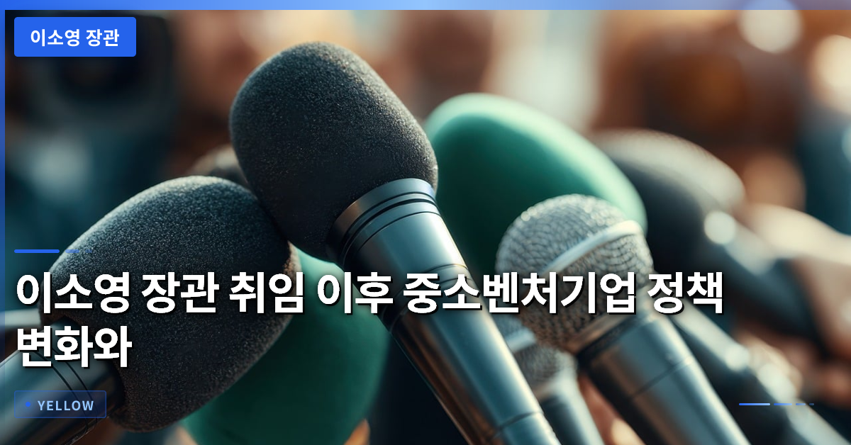 이소영 장관 취임 이후 중소벤처기업 정책 변화와 현장 중심 행정 핵심 과제