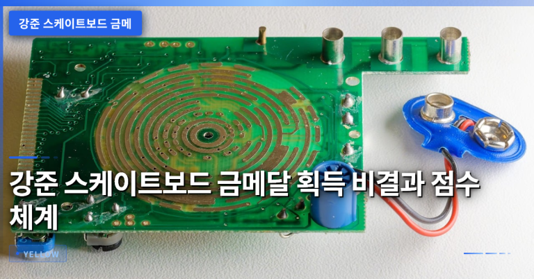 강준 스케이트보드 금메달 획득 비결과 점수 체계 분석