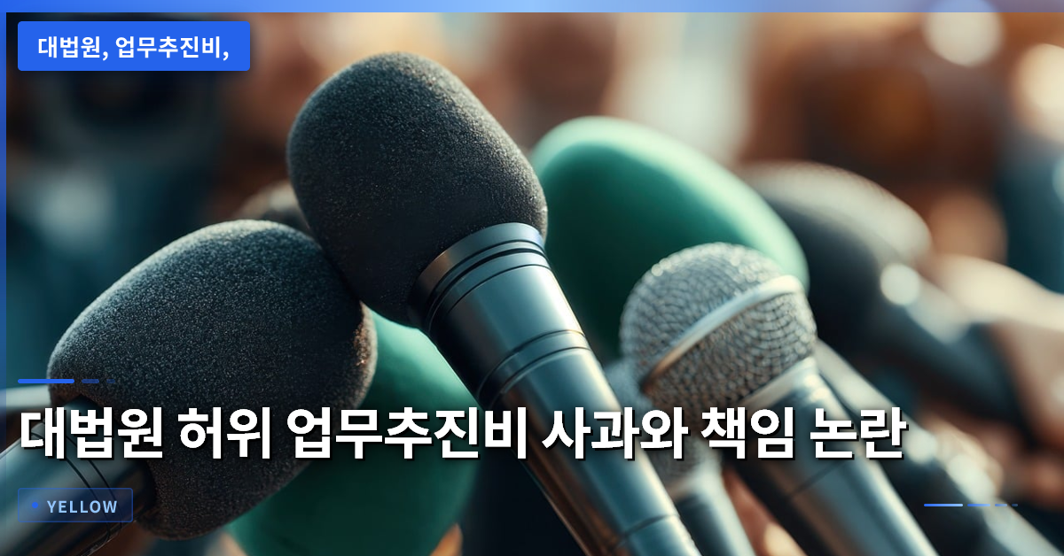 대법원 허위 업무추진비 사건·원인·책임·국정감사 핵심 쟁점 분석