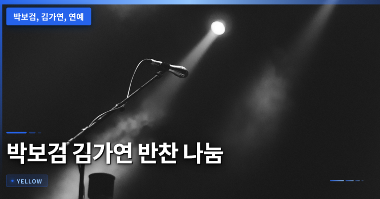 연예계 선후배가 나눈 따뜻한 반찬 이야기 – 박보검과 김가연의 요리 교류