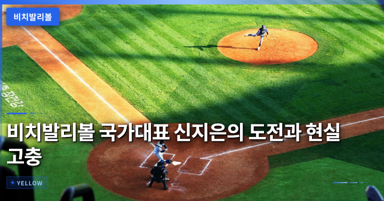 비치발리볼 국가대표 신지은의 도전과 비인기 종목 현실 고충