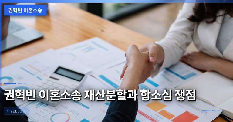 권혁빈 이혼소송 재산분할 규모와 항소심 주요 쟁점 분석