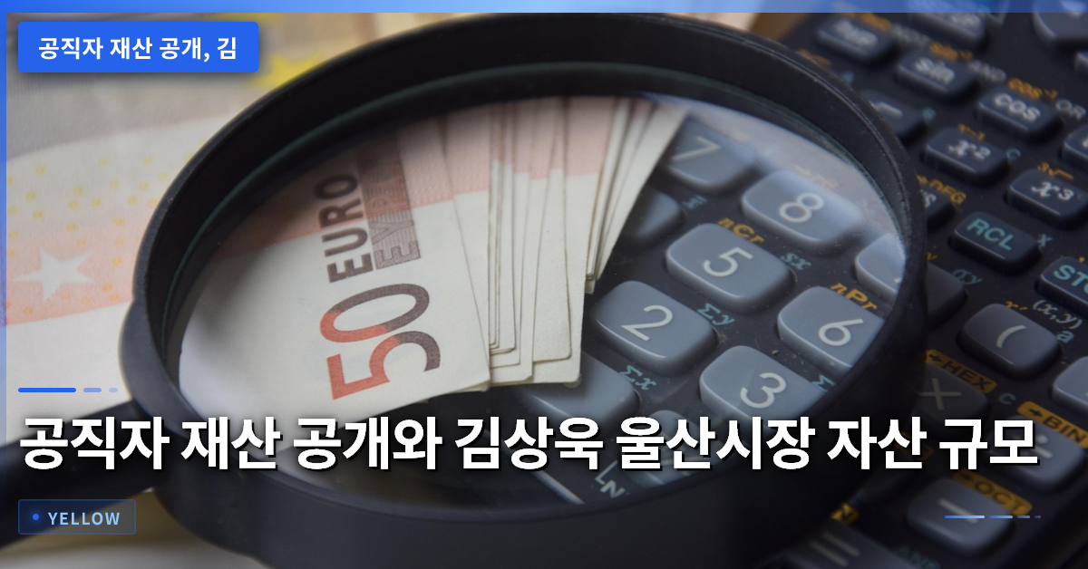 공직자 재산 공개와 울산시장 김상욱 재산 규모 확인 방법